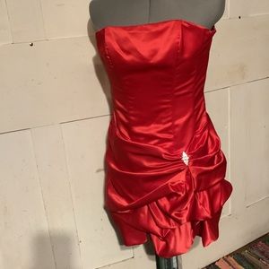 SALE! Jessica McClintock for Gunne Sax 90s vtg red party dress Sz 5/6 USAMade